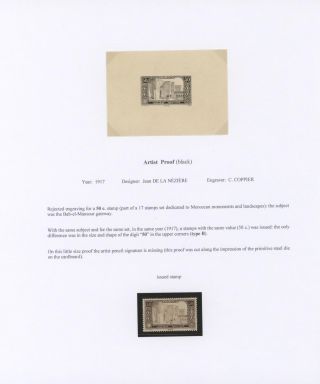 MOROCCO 1917-1955, PROOFS – sheet 2