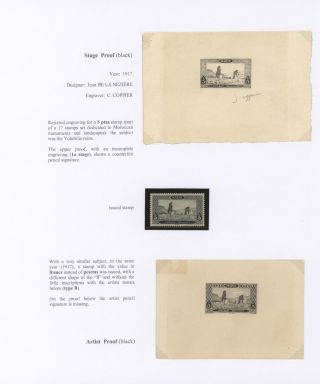MOROCCO 1917-1955, PROOFS – sheet 4