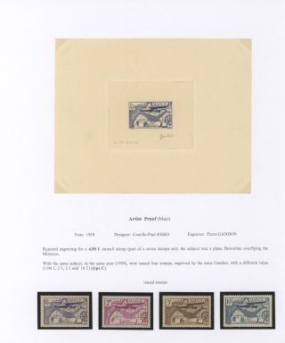 MOROCCO 1917-1955, PROOFS – sheet 10