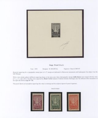 MOROCCO 1917-1955, PROOFS – sheet 12