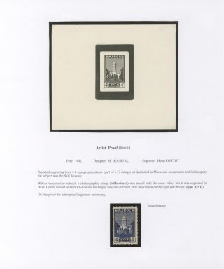MOROCCO 1917-1955, PROOFS – sheet 18
