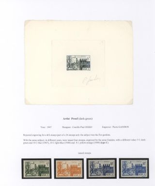 MOROCCO 1917-1955, PROOFS – sheet 21