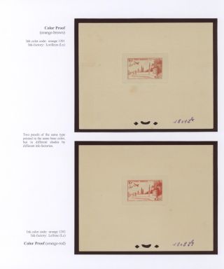 MOROCCO 1917-1955, PROOFS – sheet 27