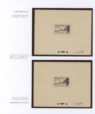 MOROCCO 1917-1955, PROOFS – sheet 29