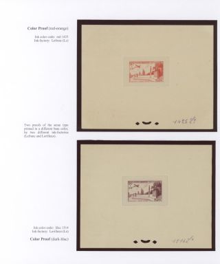 MOROCCO 1917-1955, PROOFS – sheet 30