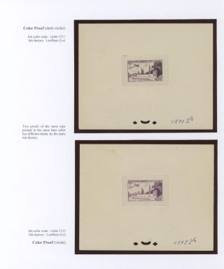 MOROCCO 1917-1955, PROOFS – sheet 31