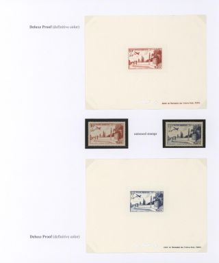 MOROCCO 1917-1955, PROOFS – sheet 36