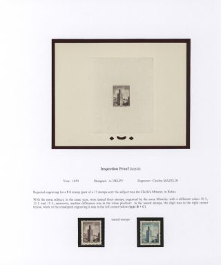 MOROCCO 1917-1955, PROOFS – sheet 44