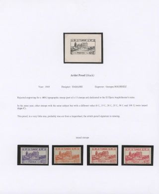 TUNISIA 1943-1959, PROOFS – sheet 3