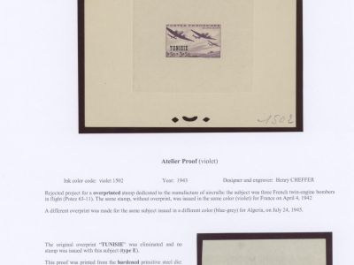 TUNISIA 1943-1959, PROOFS