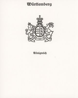 THE KINGDOM OF WÜRTTEMBERG 1857-1875 – sheet 1
