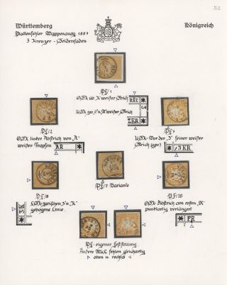 THE KINGDOM OF WÜRTTEMBERG 1857-1875 – sheet 3