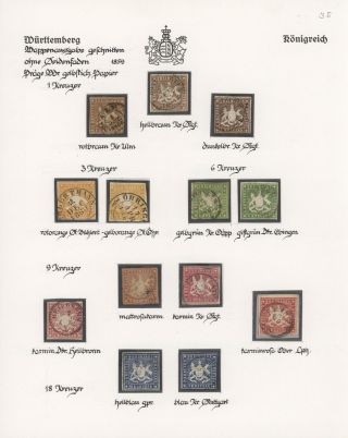 THE KINGDOM OF WÜRTTEMBERG 1857-1875 – sheet 6