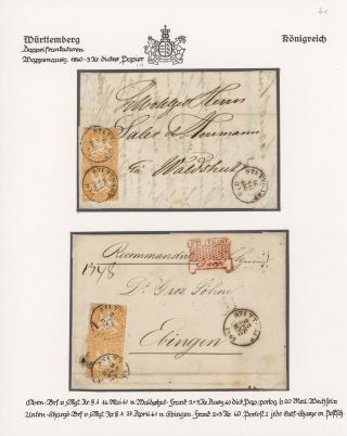 THE KINGDOM OF WÜRTTEMBERG 1857-1875 – sheet 16