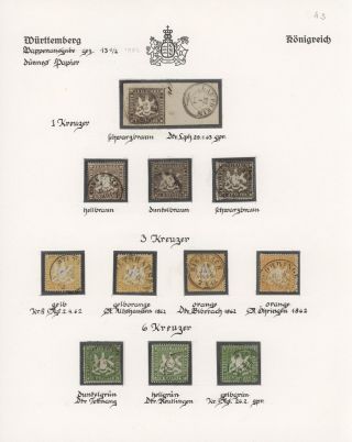 THE KINGDOM OF WÜRTTEMBERG 1857-1875 – sheet 18