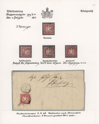 THE KINGDOM OF WÜRTTEMBERG 1857-1875 – sheet 31