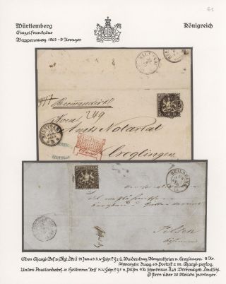 THE KINGDOM OF WÜRTTEMBERG 1857-1875 – sheet 37