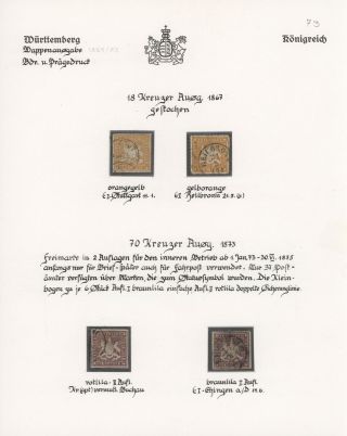 THE KINGDOM OF WÜRTTEMBERG 1857-1875 – sheet 49