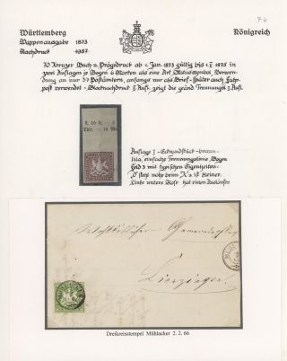 THE KINGDOM OF WÜRTTEMBERG 1857-1875 – sheet 51