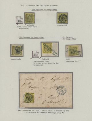 WÜRTTEMBERG - FIRST STAMP ISSUE (1851-1858) – sheet 27