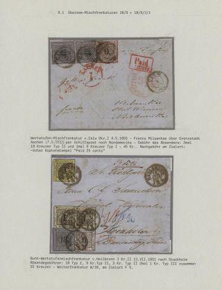 WÜRTTEMBERG - ERSTAUSGABE DER KREUZERZEIT (1851-1858) – Blatt 57