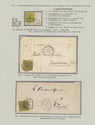 WÜRTTEMBERSKO - 1. EMISE KREJCAROVÉHO OBDOBÍ (1851-1858) – list 65