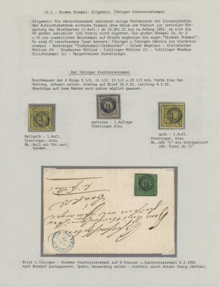WÜRTTEMBERSKO - 1. EMISE KREJCAROVÉHO OBDOBÍ (1851-1858) – list 67