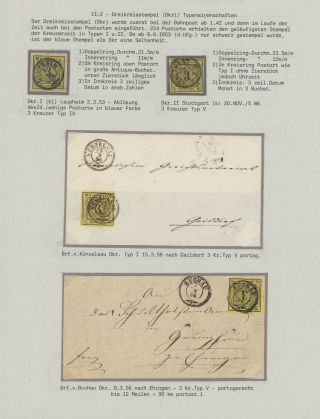 WÜRTTEMBERSKO - 1. EMISE KREJCAROVÉHO OBDOBÍ (1851-1858) – list 68