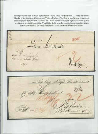 GESCHICHTE DER POST IN PRAG UND IN DEN ANGRENZENDEN STADTTEILEN (BIS 1918) – Blatt 3