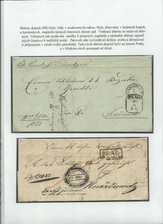 GESCHICHTE DER POST IN PRAG UND IN DEN ANGRENZENDEN STADTTEILEN (BIS 1918) – Blatt 6