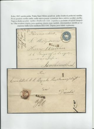 GESCHICHTE DER POST IN PRAG UND IN DEN ANGRENZENDEN STADTTEILEN (BIS 1918) – Blatt 8