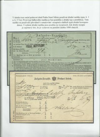 GESCHICHTE DER POST IN PRAG UND IN DEN ANGRENZENDEN STADTTEILEN (BIS 1918) – Blatt 9