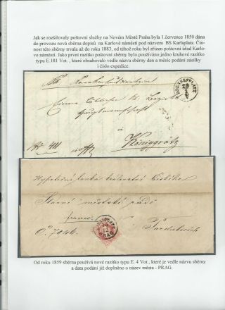 GESCHICHTE DER POST IN PRAG UND IN DEN ANGRENZENDEN STADTTEILEN (BIS 1918) – Blatt 13