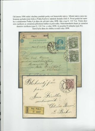 GESCHICHTE DER POST IN PRAG UND IN DEN ANGRENZENDEN STADTTEILEN (BIS 1918) – Blatt 15