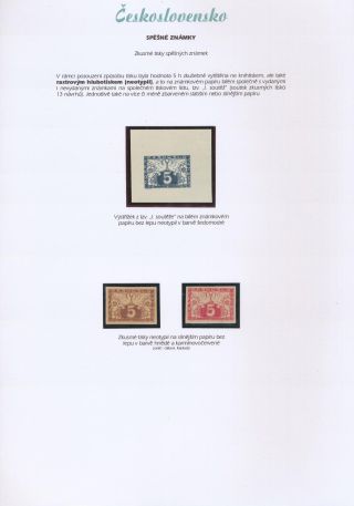 ČESKOSLOVENSKO - SPĚŠNÉ ZNÁMKY 1919-20 – list 3
