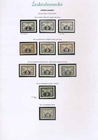 ČESKOSLOVENSKO - SPĚŠNÉ ZNÁMKY 1919-20 – list 4