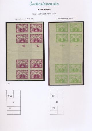 ČESKOSLOVENSKO - SPĚŠNÉ ZNÁMKY 1919-20 – list 16