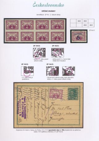 TSCHECHOSLOWAKEI - EILMARKEN 1919-20 – Blatt 34