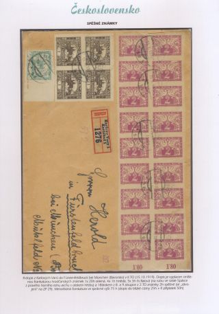 TSCHECHOSLOWAKEI - EILMARKEN 1919-20 – Blatt 41