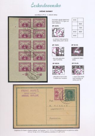 TSCHECHOSLOWAKEI - EILMARKEN 1919-20 – Blatt 45