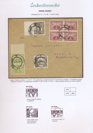 TSCHECHOSLOWAKEI - EILMARKEN 1919-20 – Blatt 46