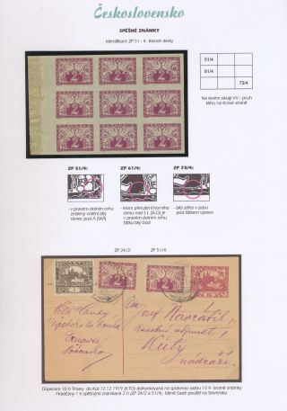 TSCHECHOSLOWAKEI - EILMARKEN 1919-20 – Blatt 47