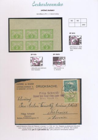 TSCHECHOSLOWAKEI - EILMARKEN 1919-20 – Blatt 63