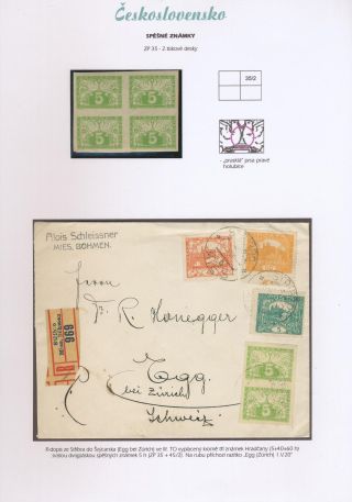 TSCHECHOSLOWAKEI - EILMARKEN 1919-20 – Blatt 66