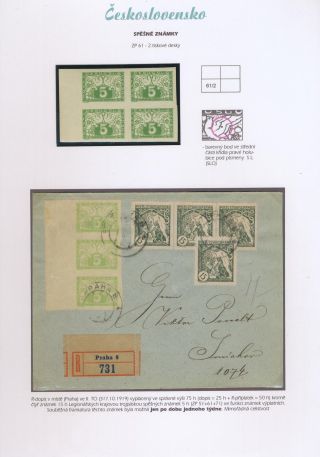 TSCHECHOSLOWAKEI - EILMARKEN 1919-20 – Blatt 67