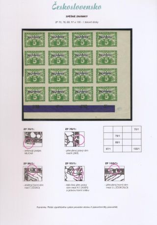 TSCHECHOSLOWAKEI - EILMARKEN 1919-20 – Blatt 69