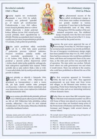REVOLUTIONÄRMARKEN - AUSGABE IN PILSEN 1945 – Blatt 1
