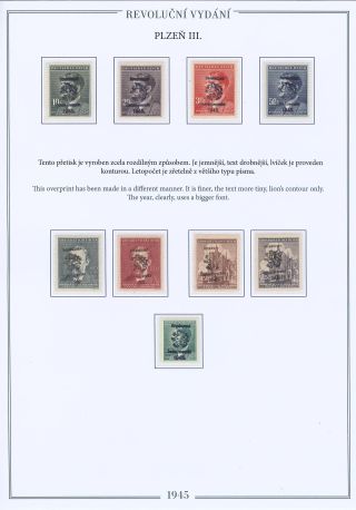 REVOLUTIONÄRMARKEN - AUSGABE IN PILSEN 1945 – Blatt 8