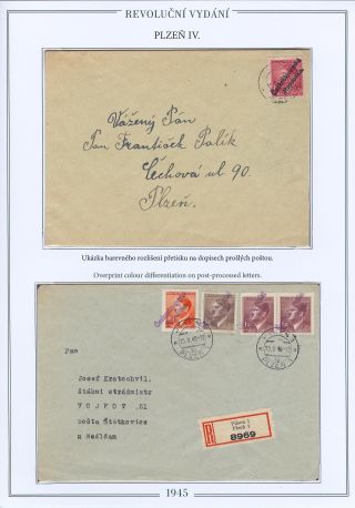 REVOLUTIONÄRMARKEN - AUSGABE IN PILSEN 1945 – Blatt 14