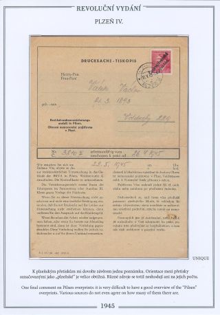REVOLUTIONÄRMARKEN - AUSGABE IN PILSEN 1945 – Blatt 15